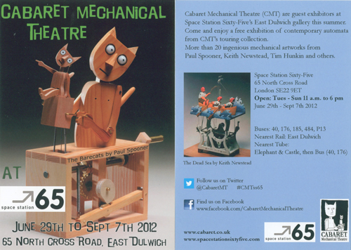 Cabaret Mechanical Theatre Flier